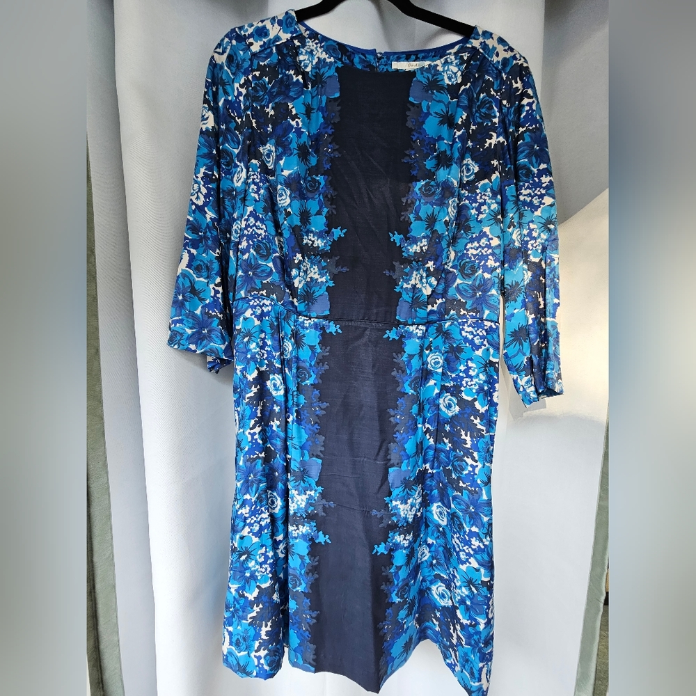 Boden - Silk Blend - Dress Size 12R - 3/4 Sleeves - Lined